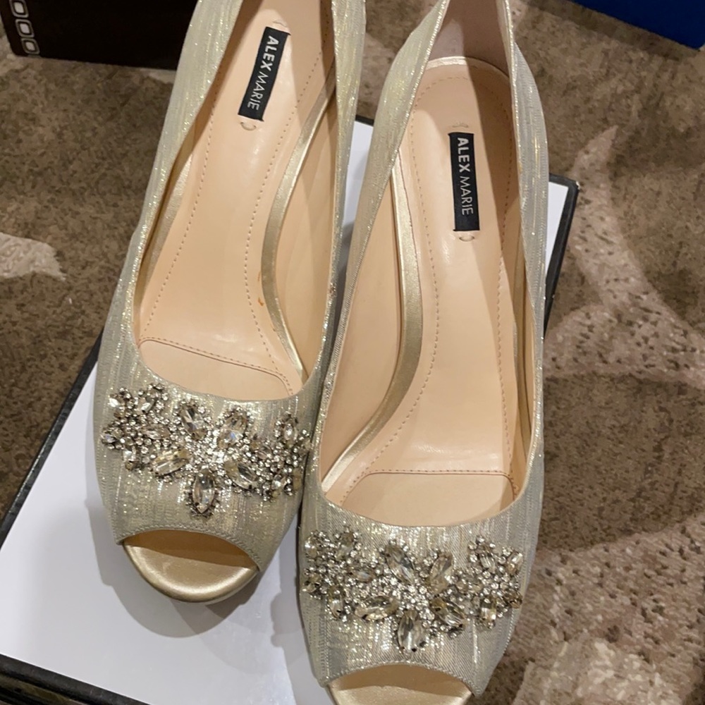 Alex Marie Peep Toe Heels